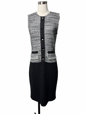ST. JOHN Tweed Mid Length Dress
